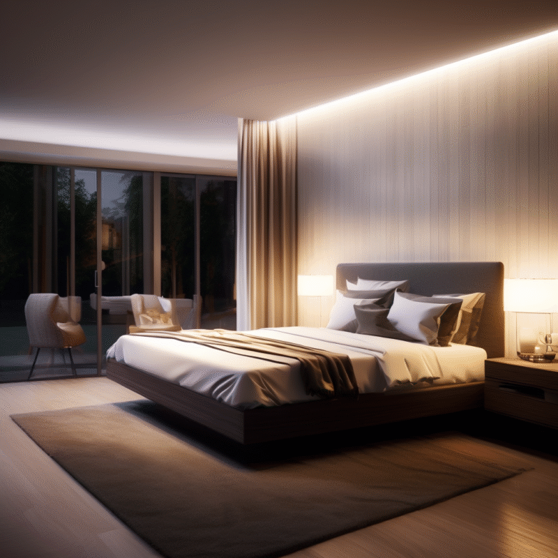 Dormitorio estilo moderno de la vivienda Aitana